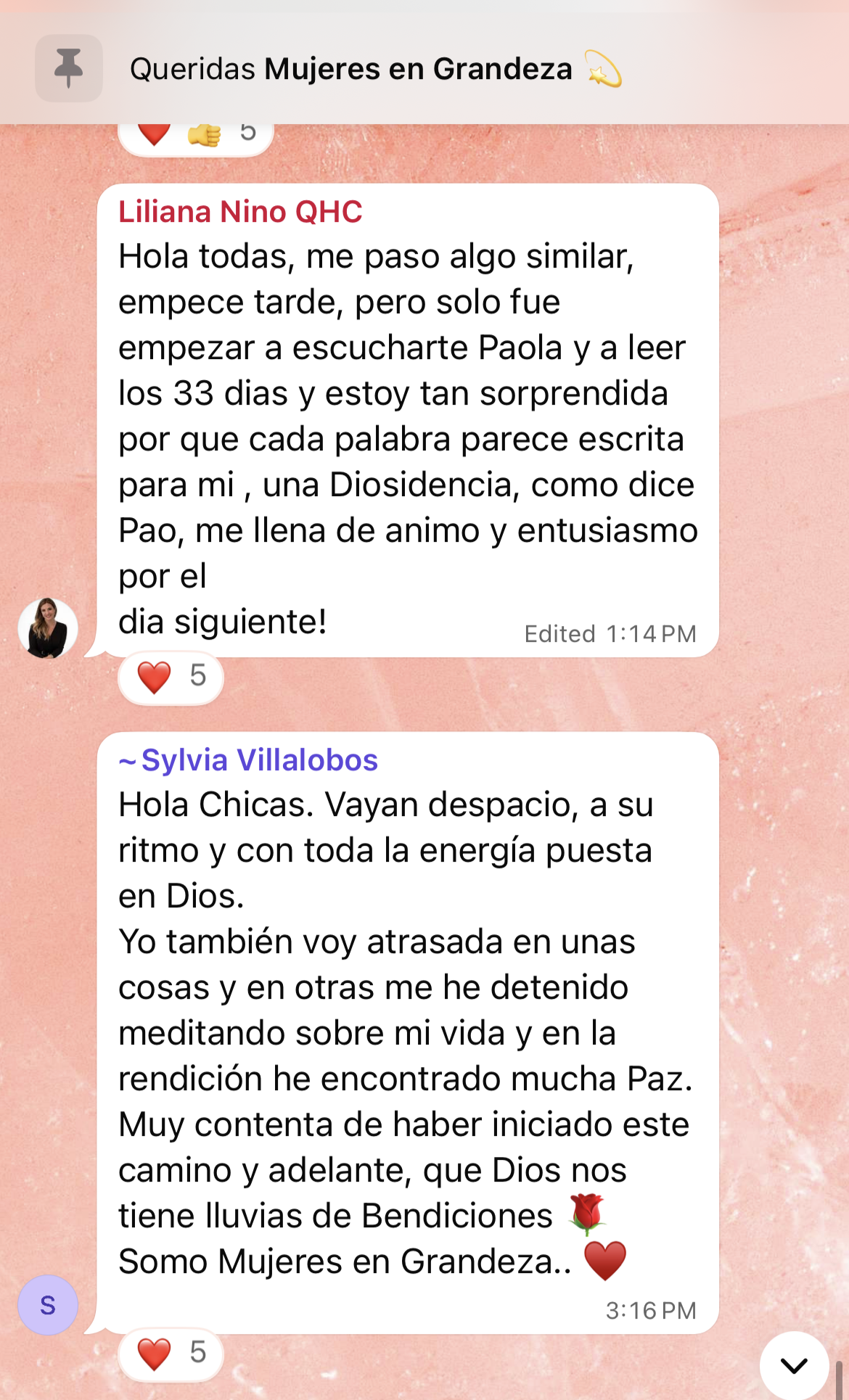 Testimonio de la comunidad Mujer en Grandeza