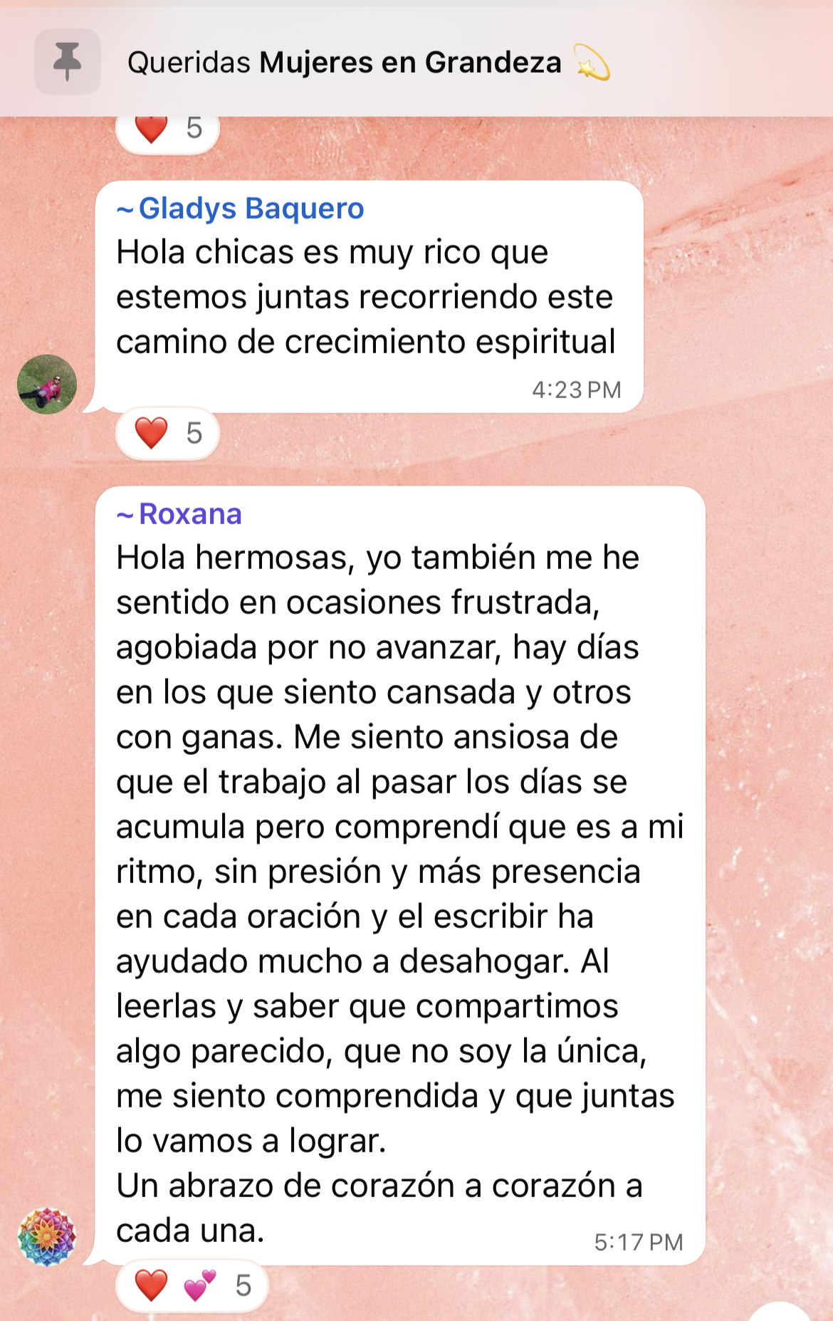 Testimonio de la comunidad Mujer en Grandeza